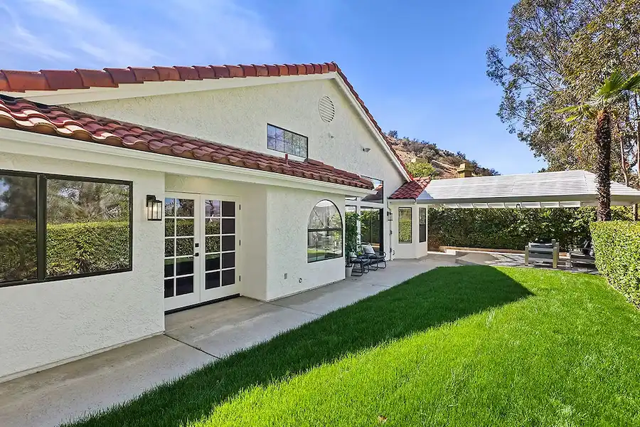 Front entrance of a beautifully renovated house.